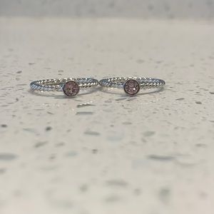 Touchstone Crystal by Swarovski Birthstone Rings